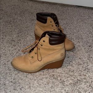 Timberland high heeled booties!